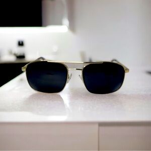 FRAMES ONLY - Horizontal Eyewear H-Port Aviators in Yellow Gold